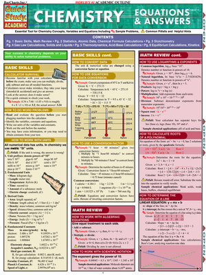 Chemistry Equations & Answers - ebook